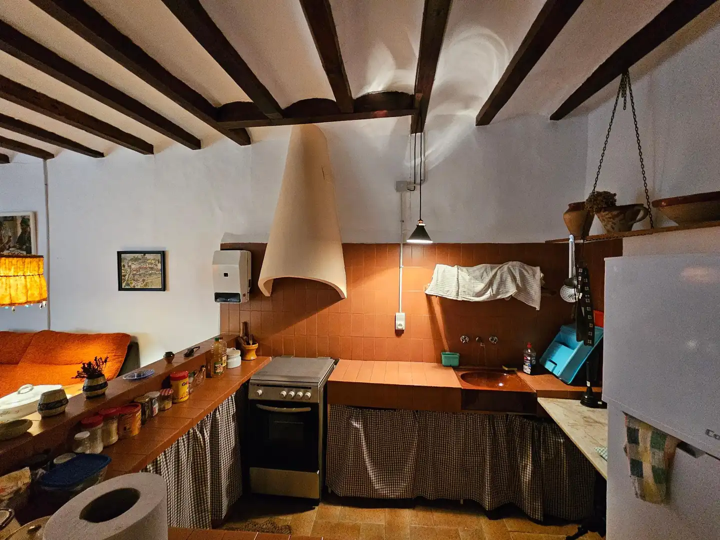 Küche von Einfamilien-Reihenhaus zum Verkauf in Poboleda mit Terrasse, Abstellraum und Balkon