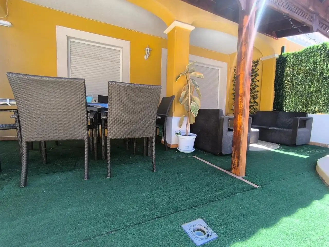 Terrassa de Casa o xalet de lloguer en Águilas amb Aire condicionat, Jardí privat i Terrassa