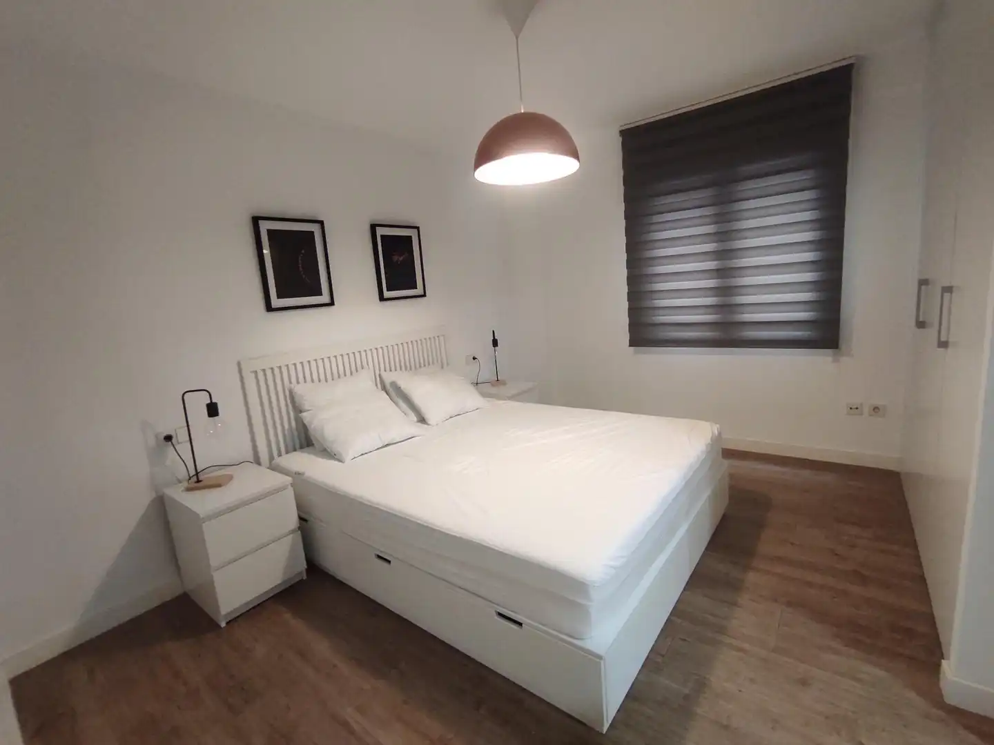 Schlafzimmer von Wohnungen zur Miete in Valencia mit Klimaanlage, Heizung und Terrasse