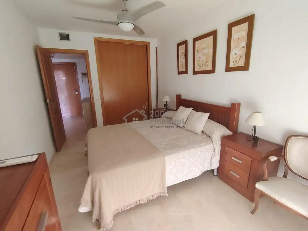 Bedroom of Flat for rent in Villajoyosa / La Vila Joiosa  with Air Conditioner, Terrace and Furnished