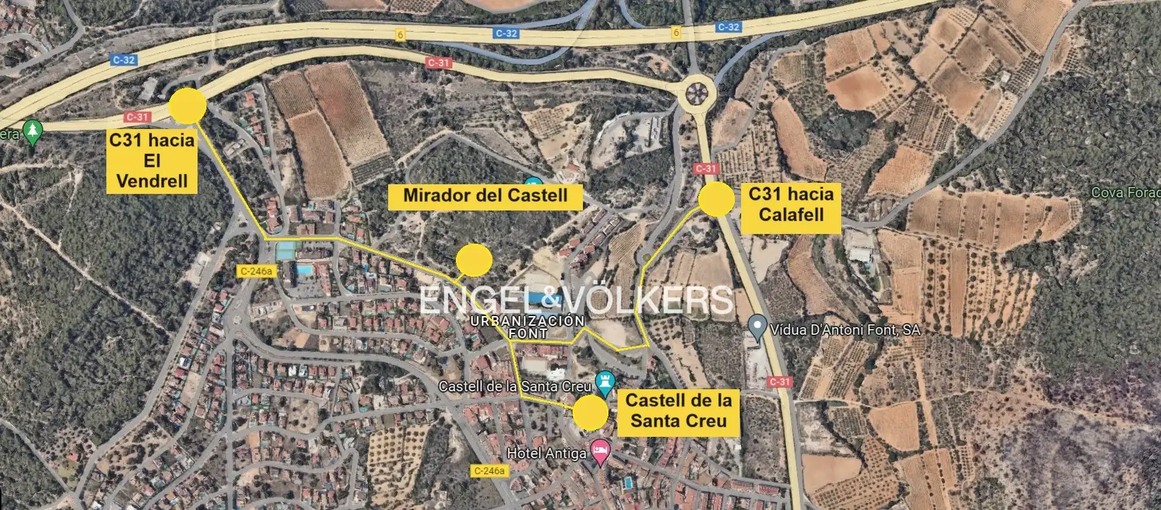 Vista exterior de Residencial en venta en Calafell