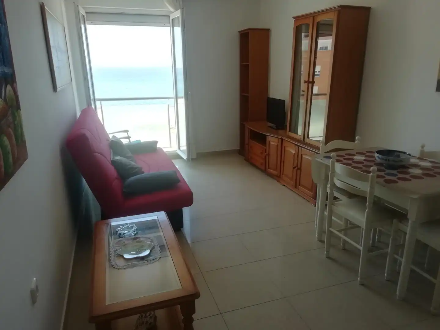 Wohnzimmer von Wohnung zur Miete in El Ejido mit Terrasse, Möbliert und Balkon