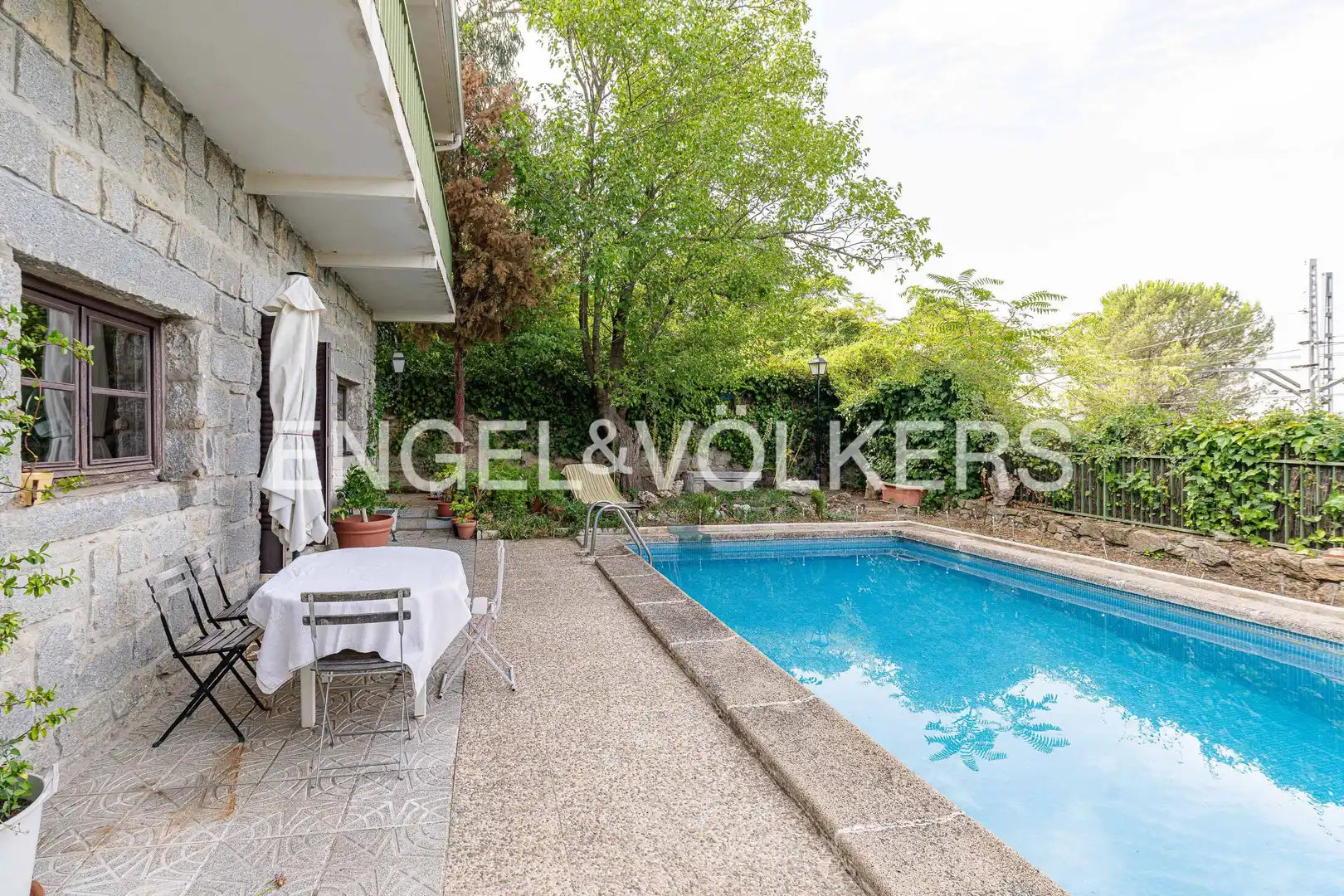 Piscina de Casa o xalet en venda en Galapagar amb Calefacció, Jardí privat i Terrassa