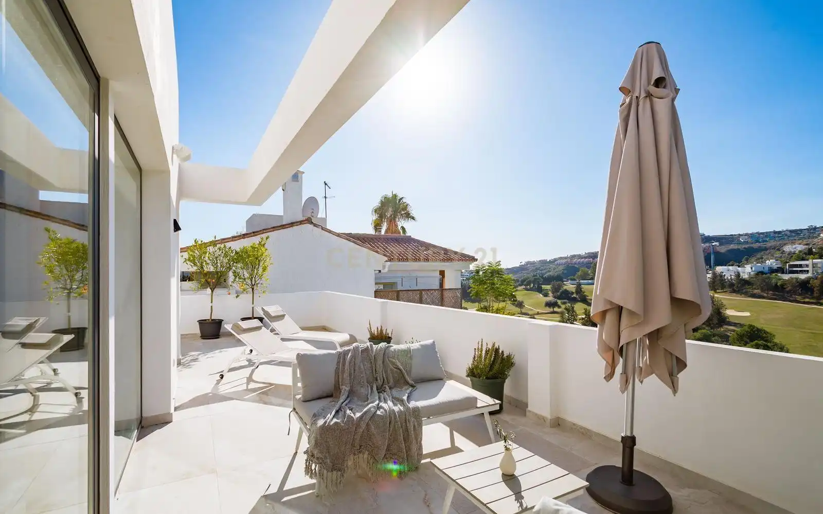 Terraza de Casa o chalet en venta en Benahavís con Aire acondicionado, Trastero y Piscina