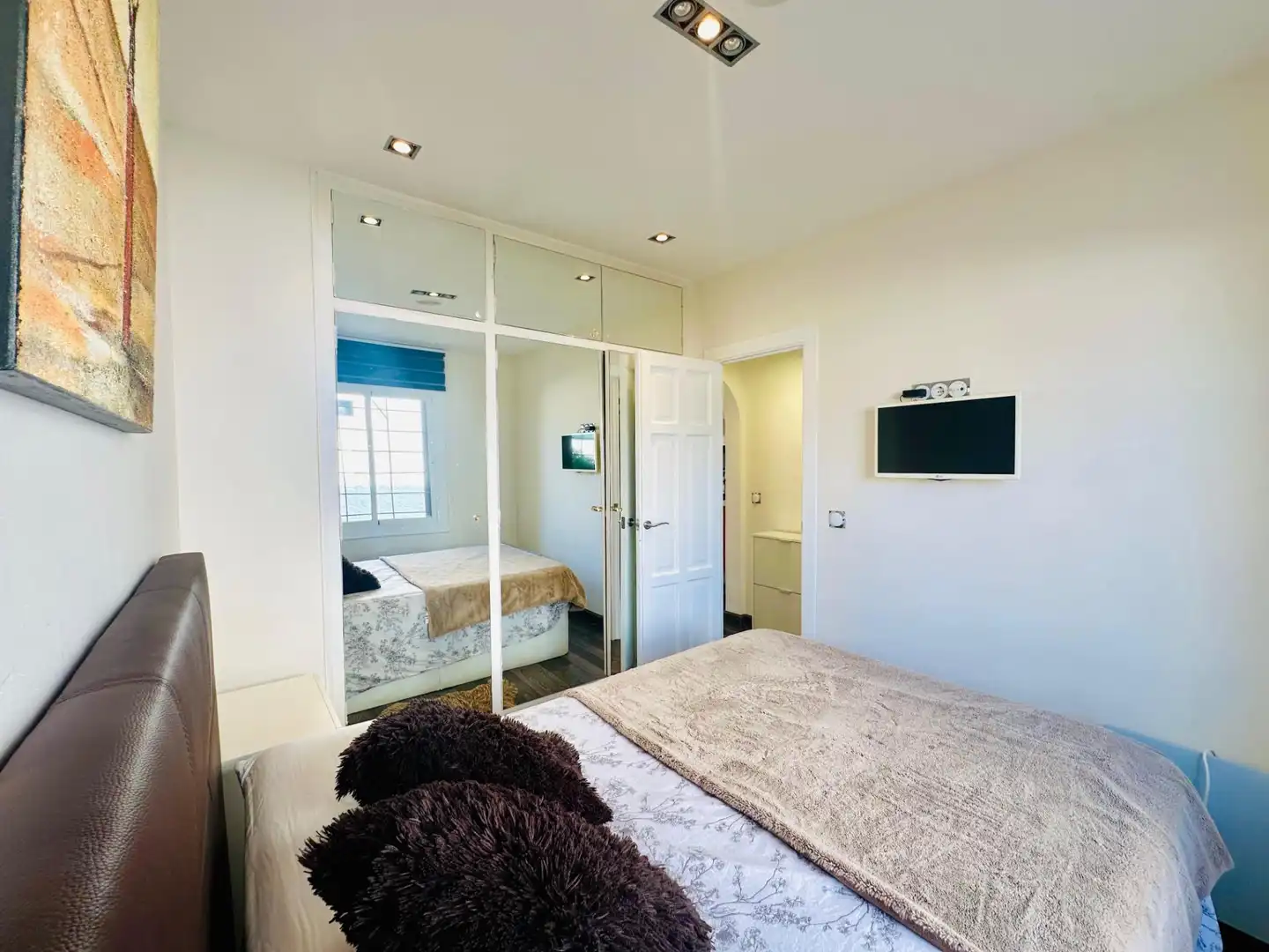 Dormitori de Apartament en venda en Empuriabrava amb Aire condicionat, Jardí privat i Moblat