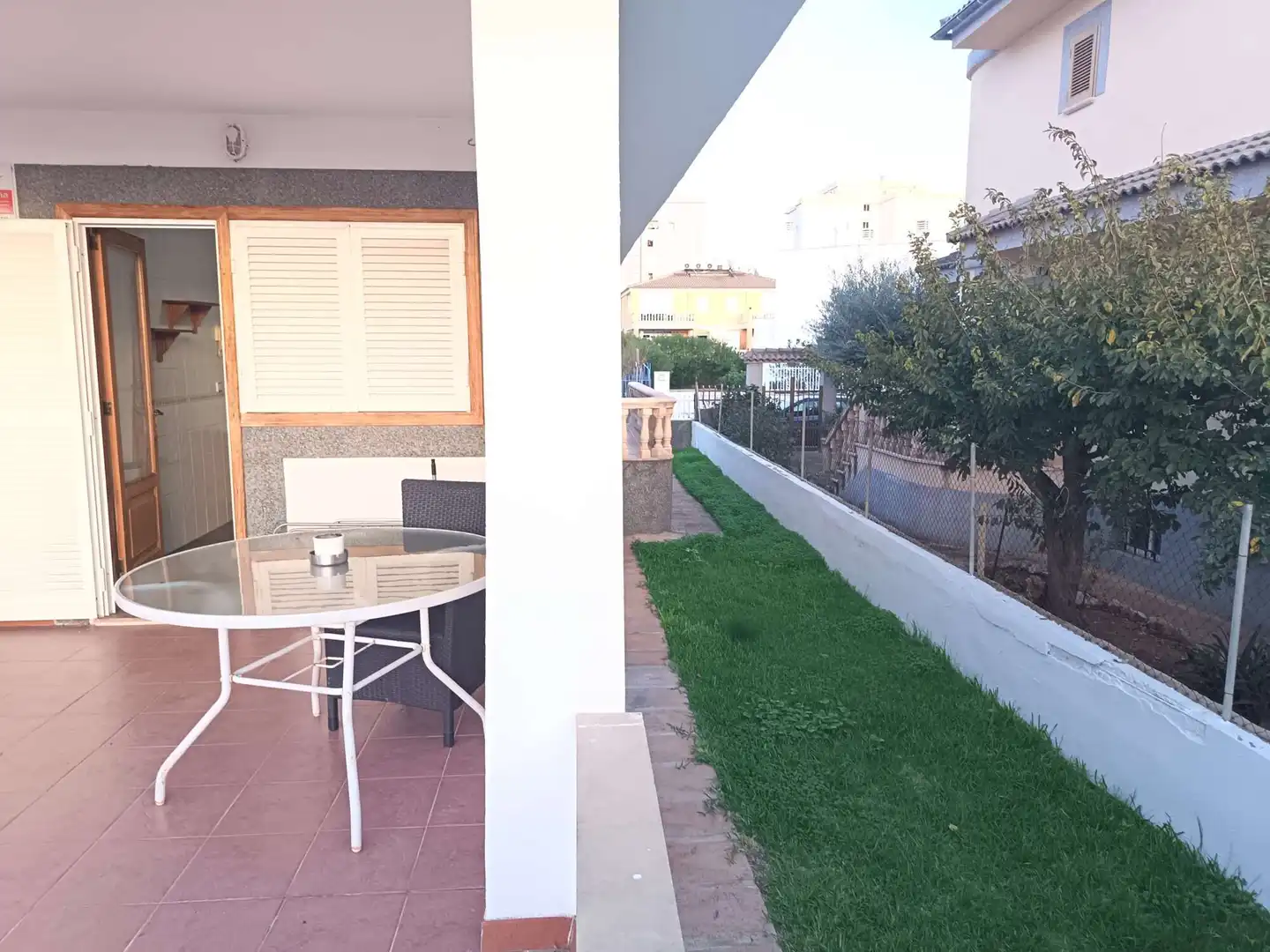 Terrasse von Erdgeschoss zur Miete in Alcúdia mit Terrasse, Möbliert und Balkon