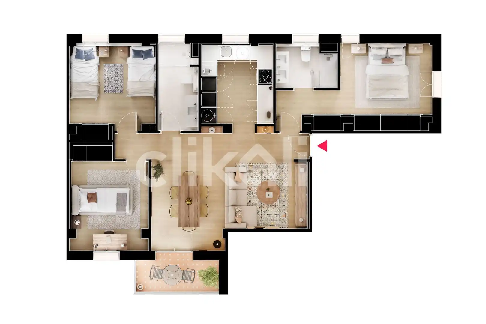 Flat for sale in Sevilla  with Air Conditioner, Private garden and Terrace