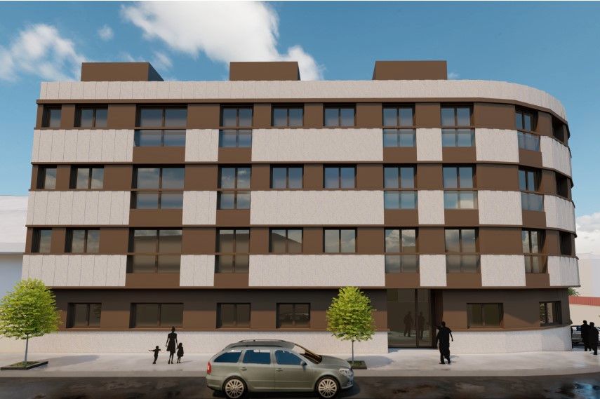 Vista exterior de Apartament en venda en Vigo  amb Calefacció, Parquet i Traster