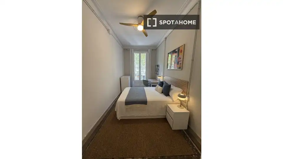 Bedroom of Flat for rent in Barcelona  with Air Conditioner, Heating and Furnished