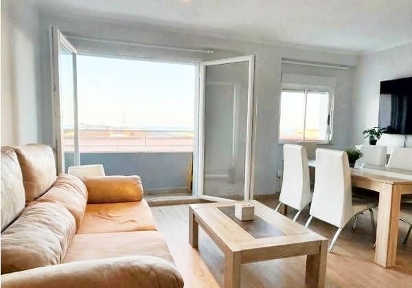 Living room of Flat to rent in Santander  with Heating, Terrace and Furnished