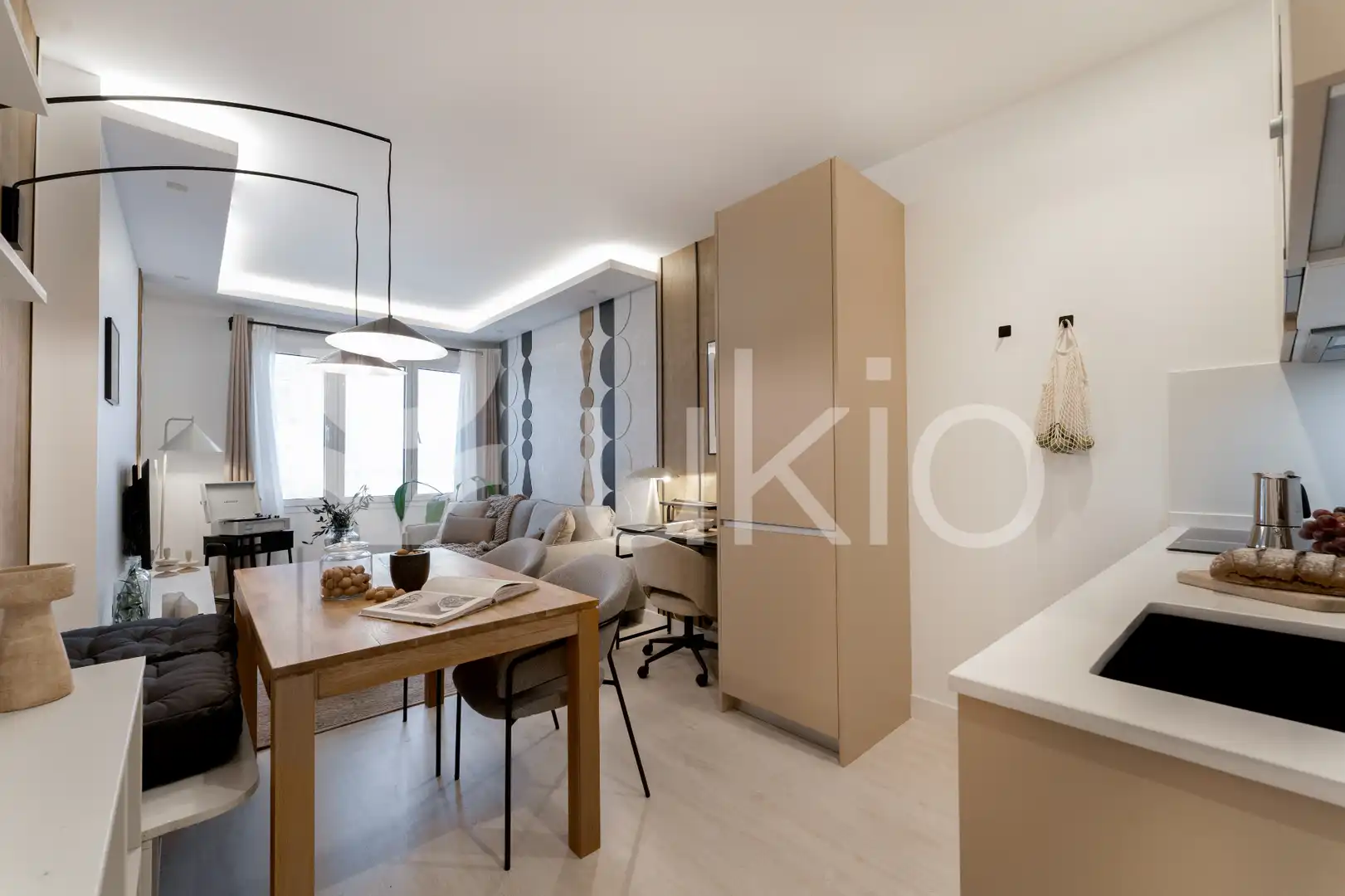 Cocina de Apartamento de alquiler en Madrid con Aire acondicionado, Calefacción y Amueblado
