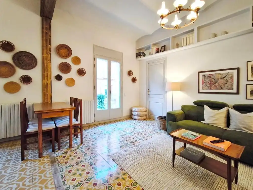 Wohnzimmer von Wohnung zum Verkauf in Campdevànol mit Heizung, Terrasse und Möbliert