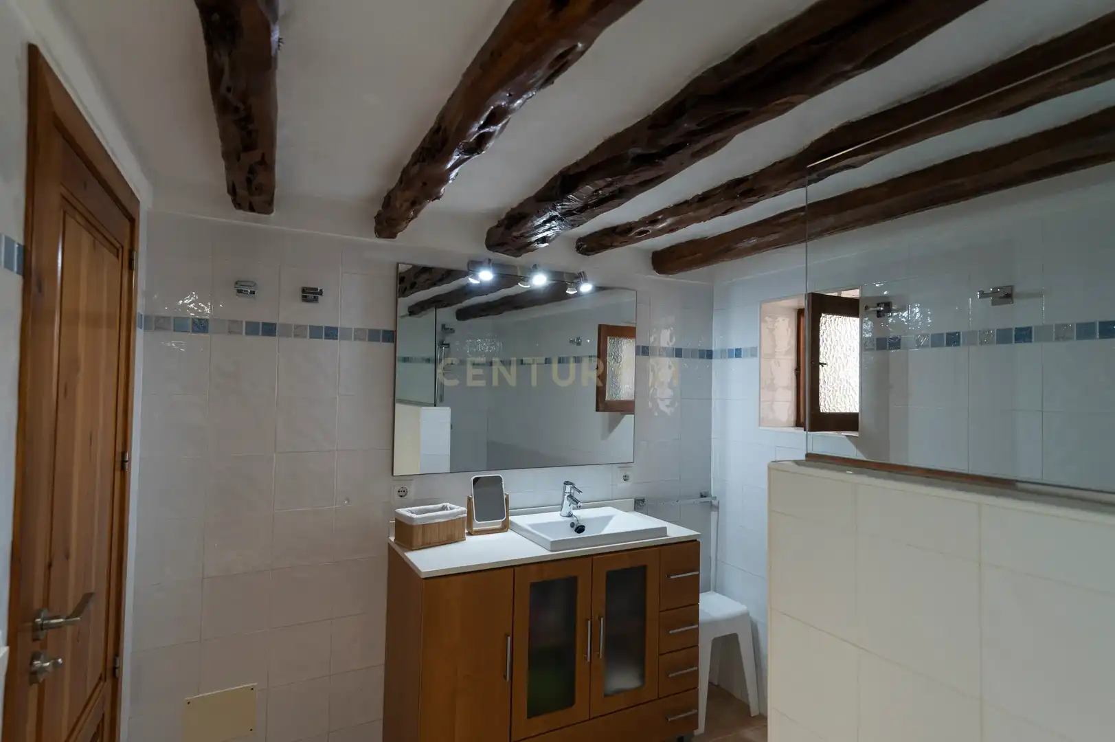 Badezimmer von Haus oder Chalet zur Miete in Sant Josep de sa Talaia mit Klimaanlage, Privatgarten und Möbliert