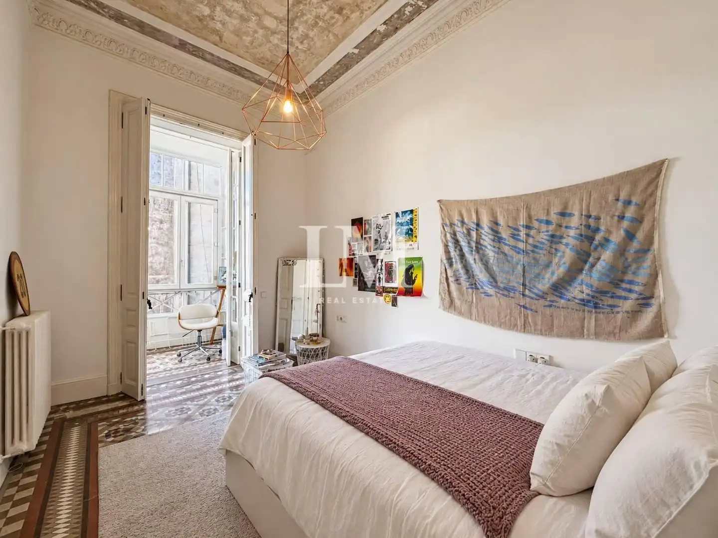 Dormitori de Apartament de lloguer en Eixample