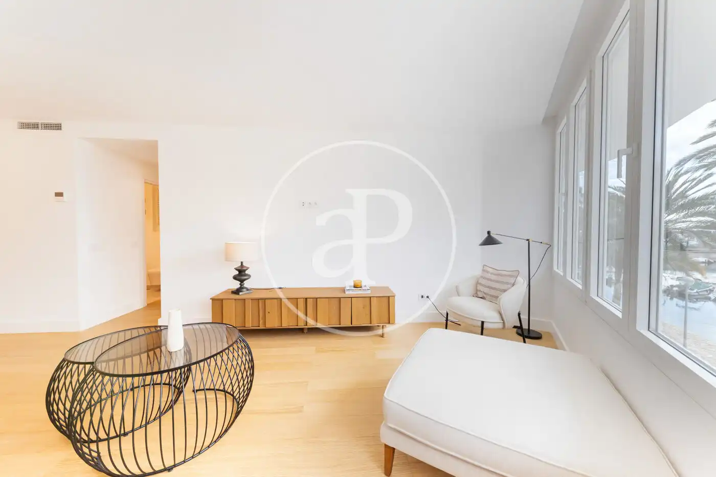 Sala de estar de Piso en venta en  Palma de Mallorca con Aire acondicionado, Calefacción y Amueblado