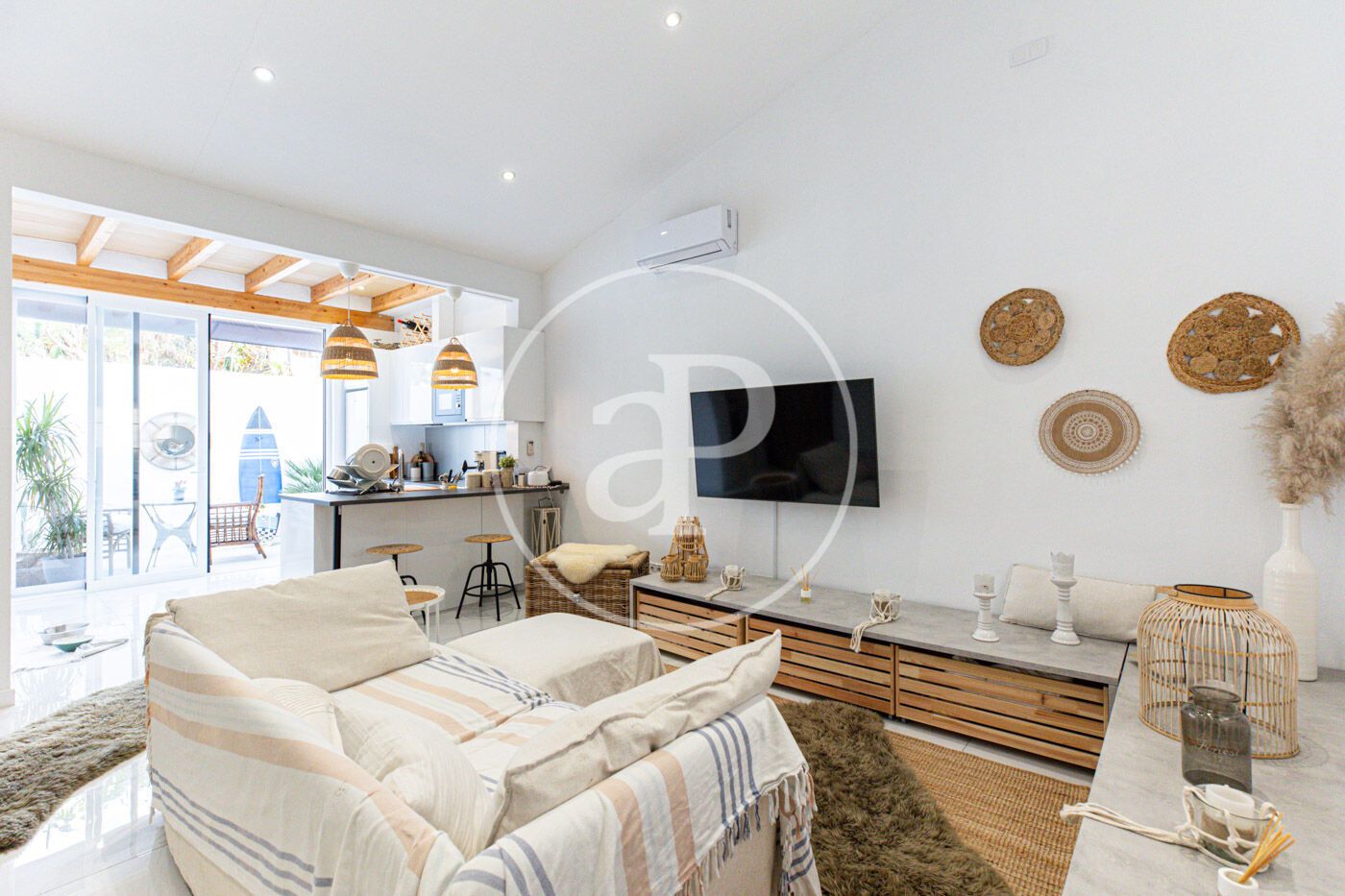 Sala d'estar de Casa o xalet en venda en  Palma de Mallorca amb Aire condicionat, Calefacció i Jardí privat