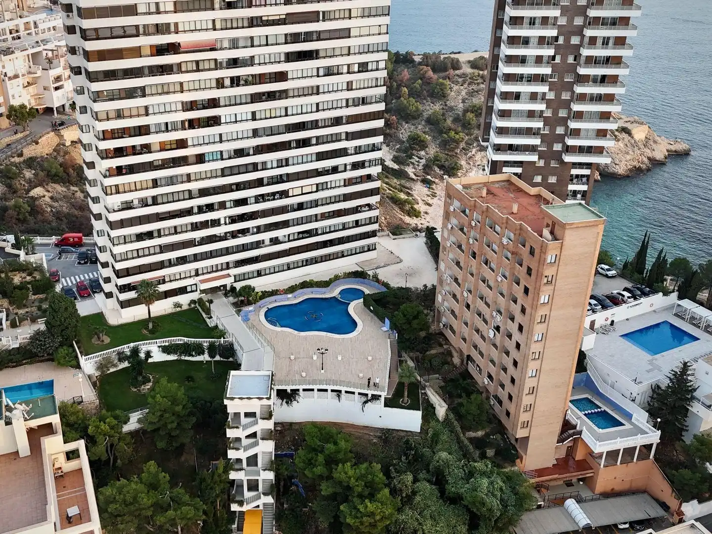 Swimming pool of Apartments for rent in Benidorm  with Air Conditioner, Furnished and Community pool