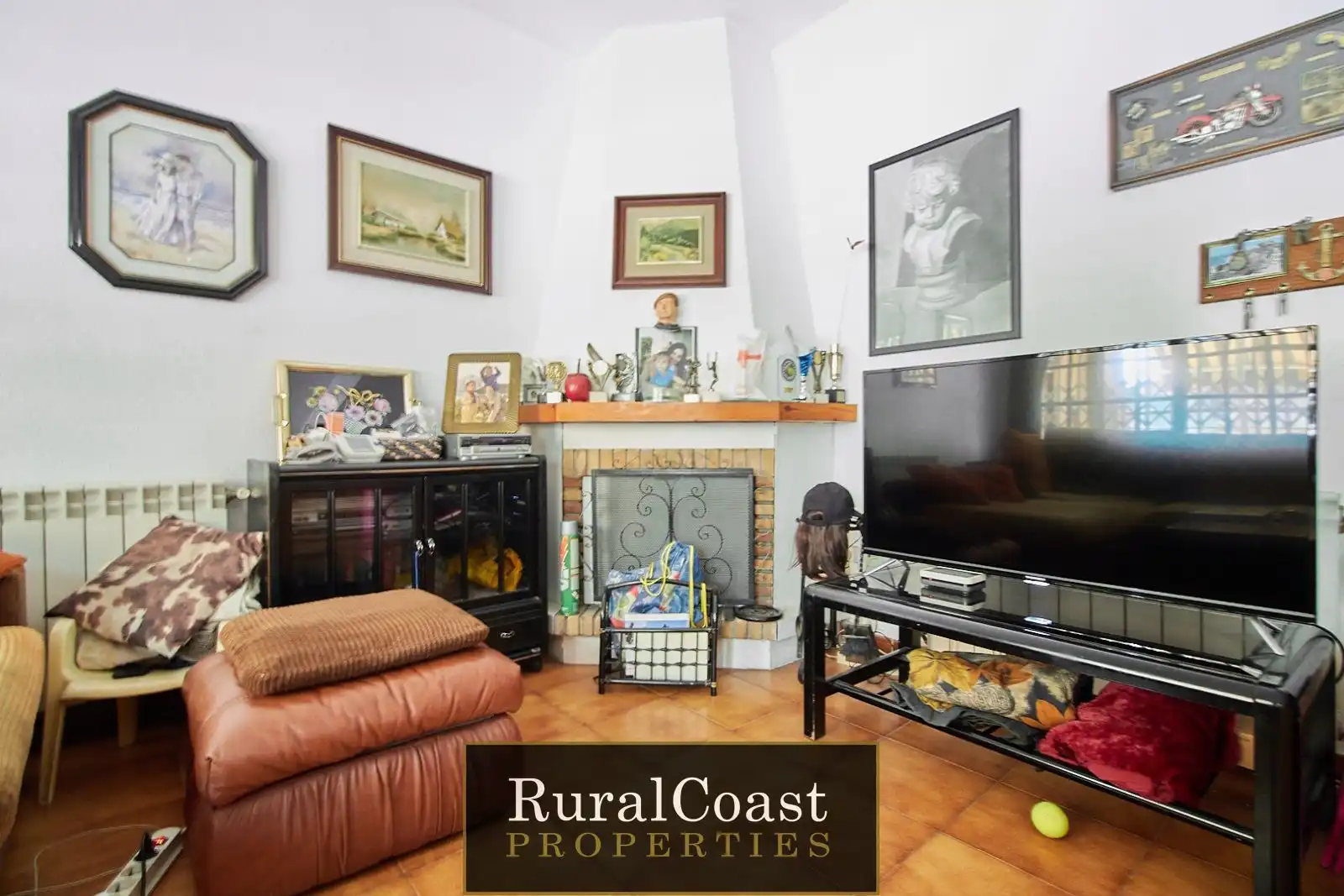 Sala d'estar de Casa o xalet en venda en Alicante / Alacant amb Aire condicionat, Calefacció i Terrassa