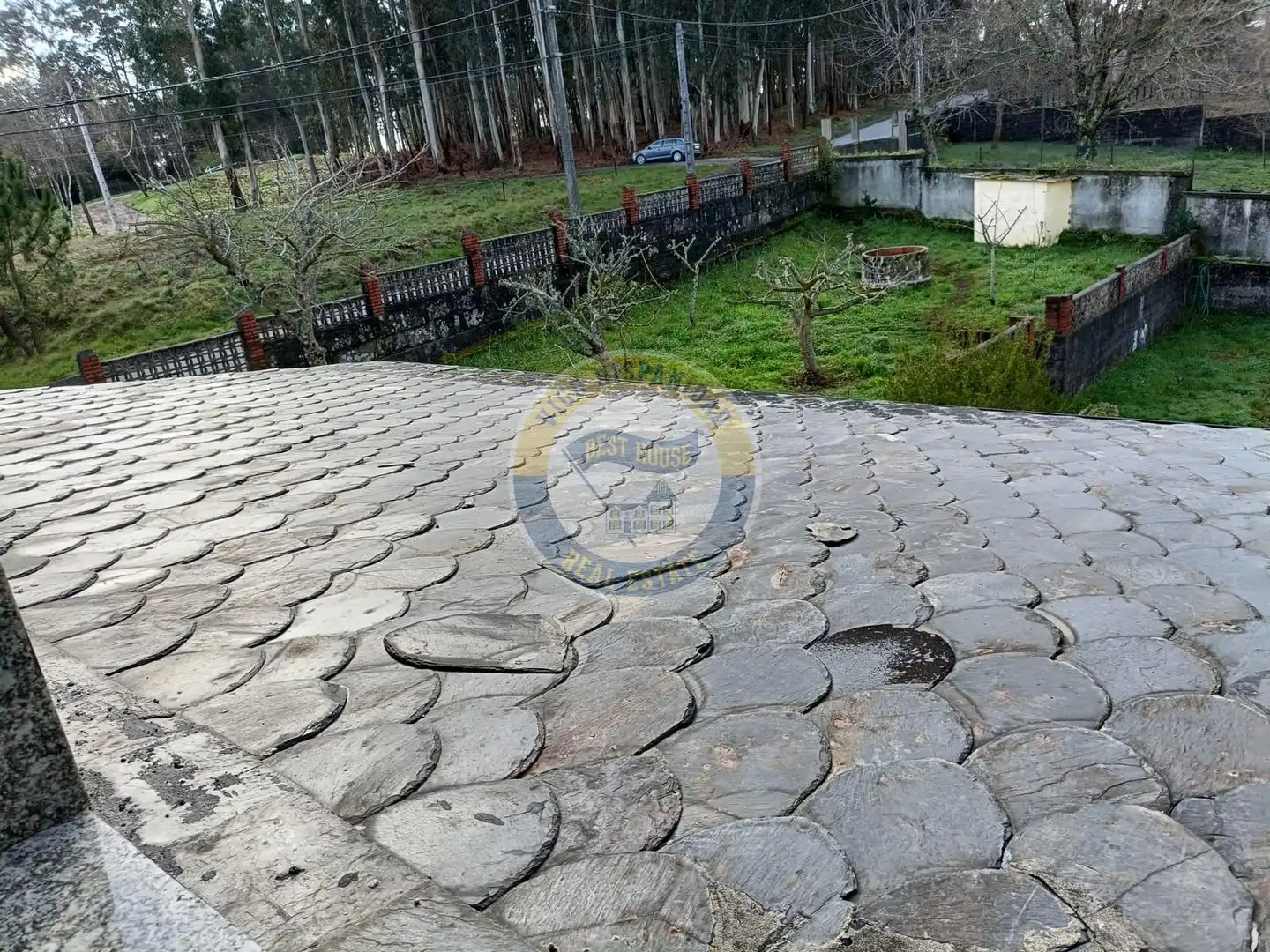 Vista exterior de Finca rústica en venta en Vigo  con Calefacción, Trastero y Piscina
