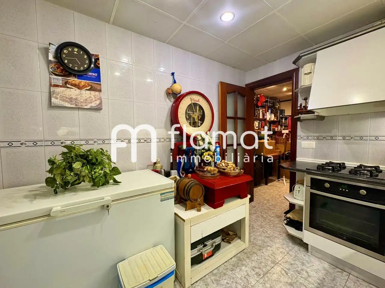 Küche von Maisonette zum Verkauf in Barcelona mit Klimaanlage und Terrasse