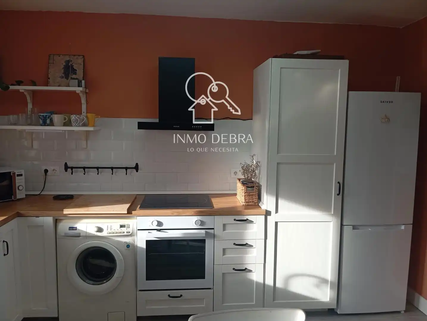 Küche von Wohnung zum Verkauf in Muros de Nalón mit Terrasse, Abstellraum und Möbliert
