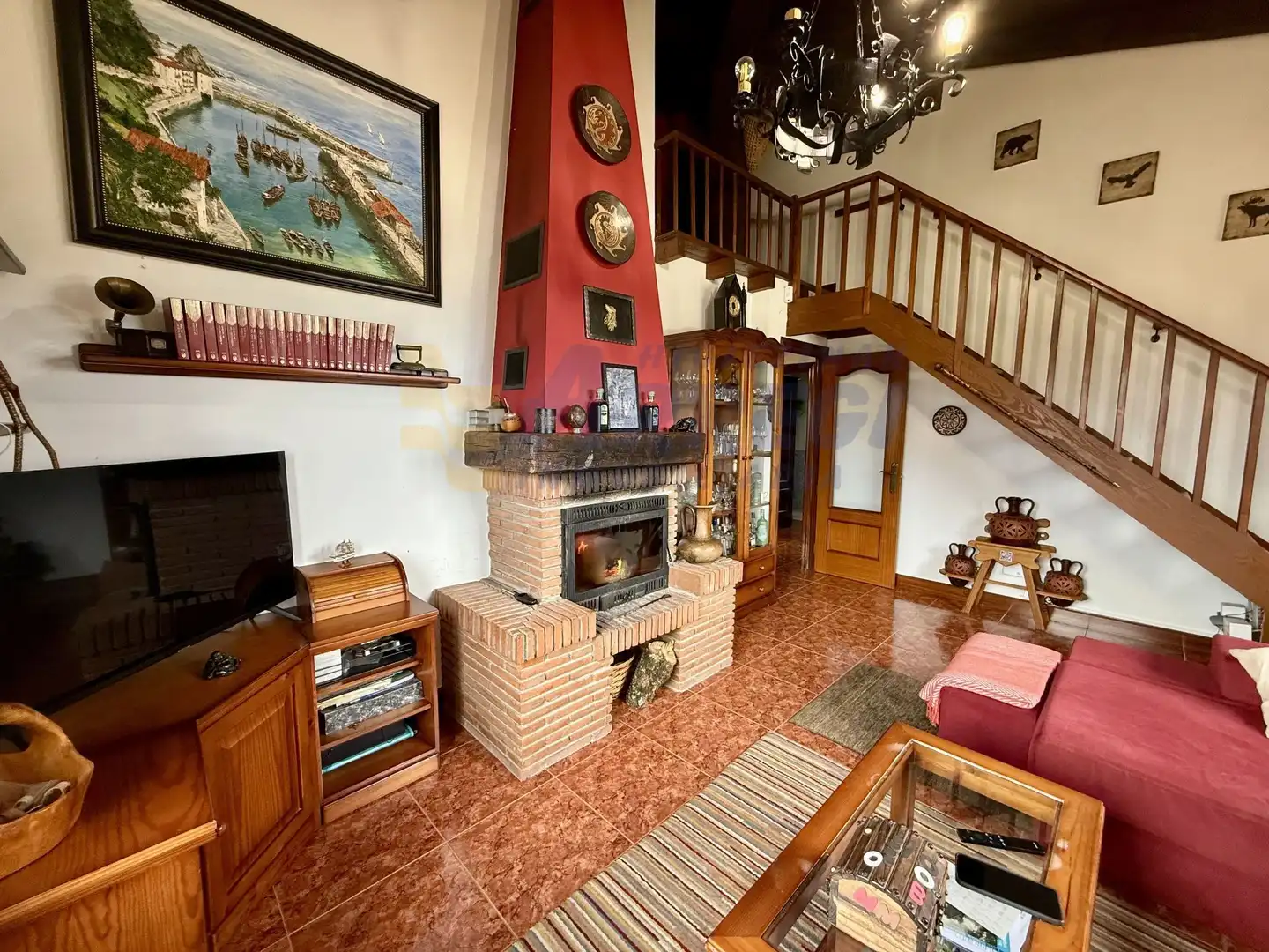 Sala d'estar de Casa o xalet en venda en Mutriku amb Calefacció, Jardí privat i Traster