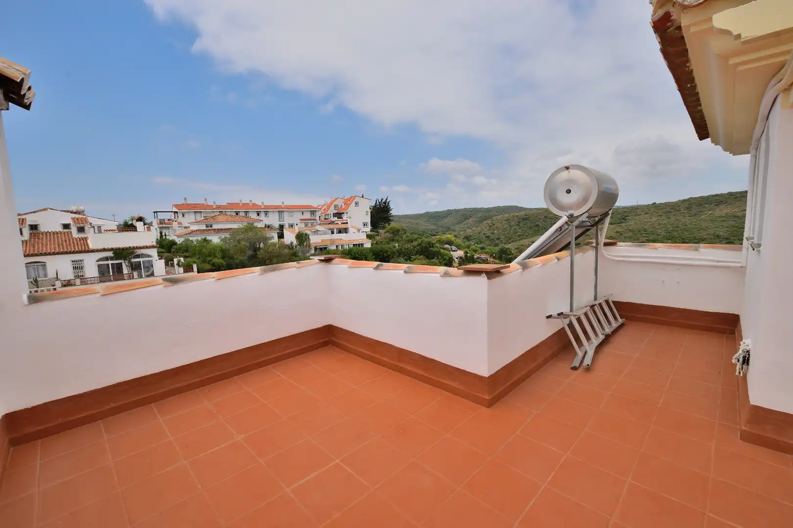Terrace of Detached homes for sale in Manilva  with Air Conditioner, Private garden and Terrace