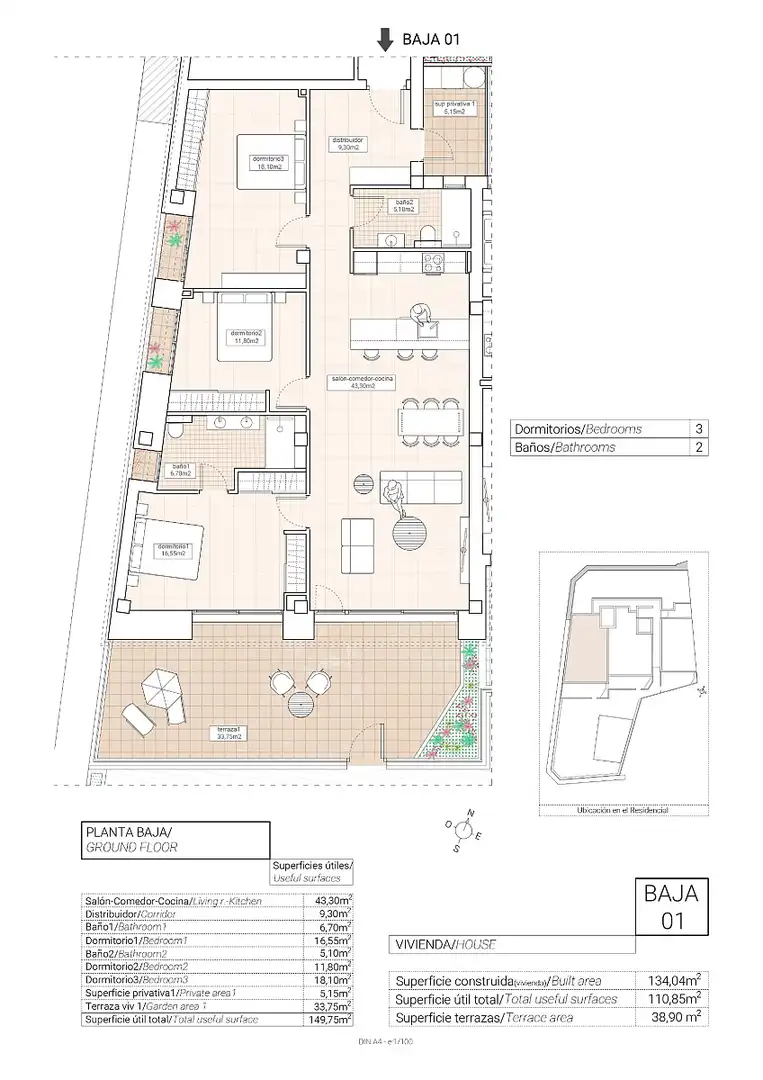 Apartment with terrace for sale in Hondón de las Nieves / El Fondó de les Neus, imagen 38