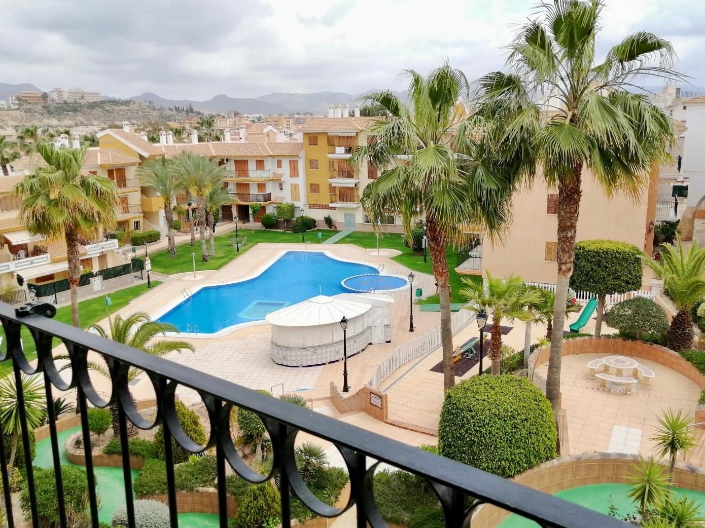 Swimming pool of Flat for sale in Mazarrón  with Air Conditioner, Terrace and Balcony