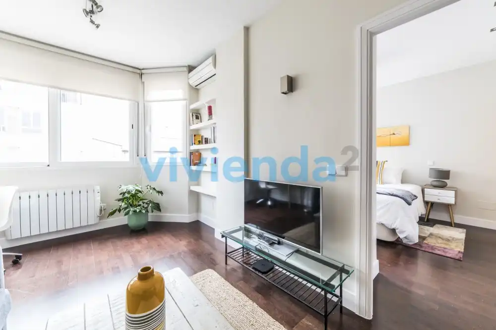 Wohnzimmer von Wohnung zur Miete in Madrid mit Klimaanlage und Heizung