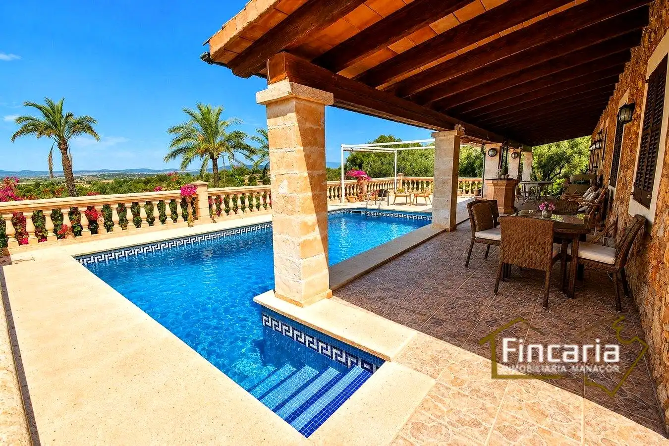 Terrace of Country homes for sale in Manacor  with Air Conditioner, Private garden and Terrace