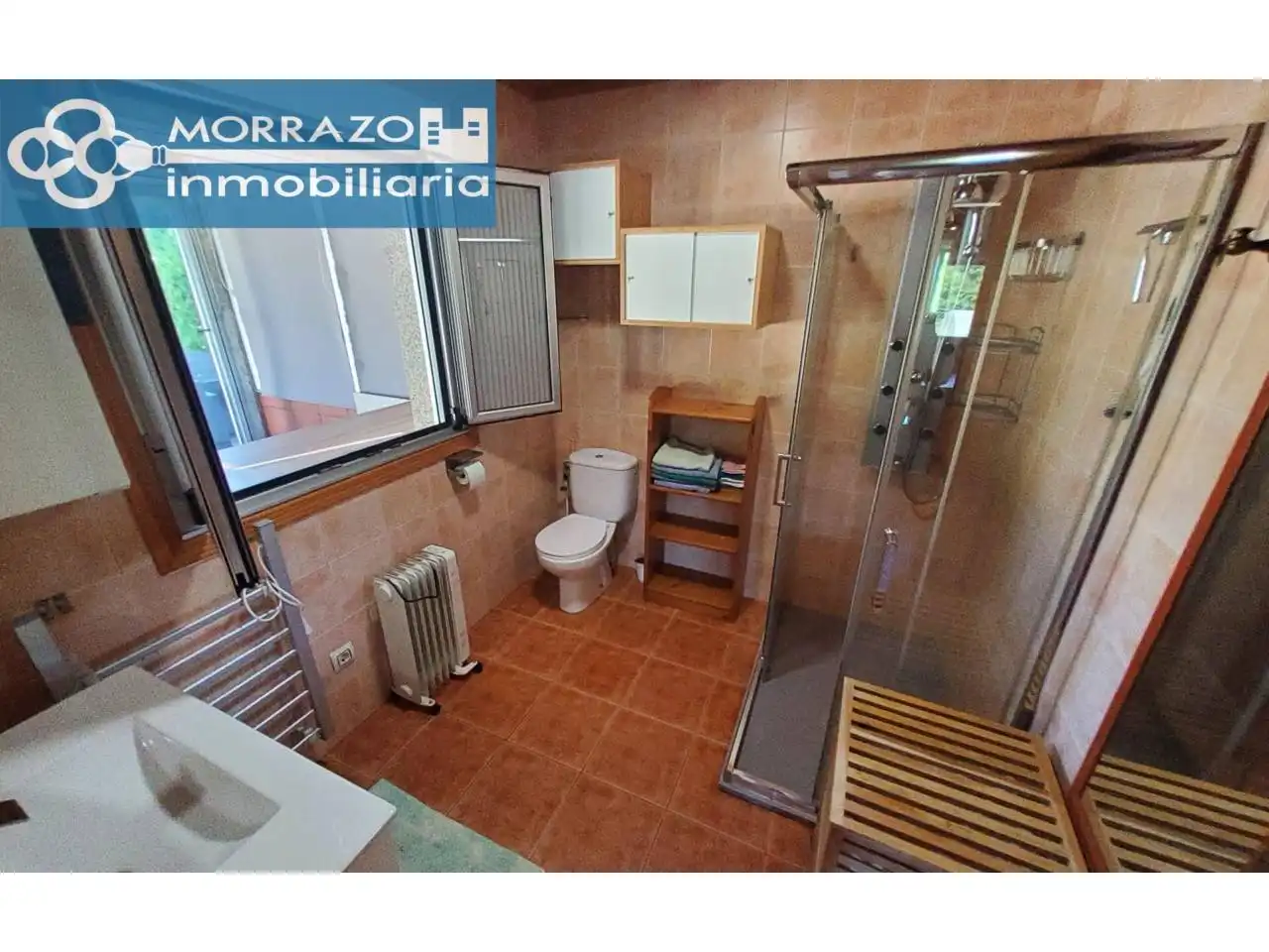 Baño de Casa o chalet en venta en A Estrada  con Aire acondicionado, Piscina y Amueblado