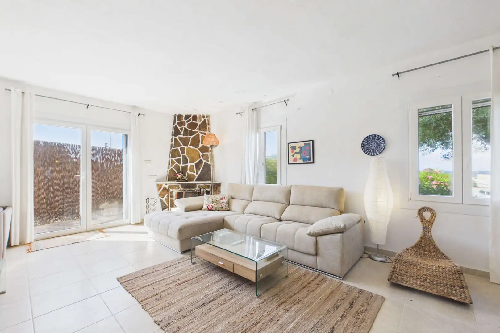 Sala d'estar de Casa o xalet en venda en Manacor amb Aire condicionat, Terrassa i Moblat