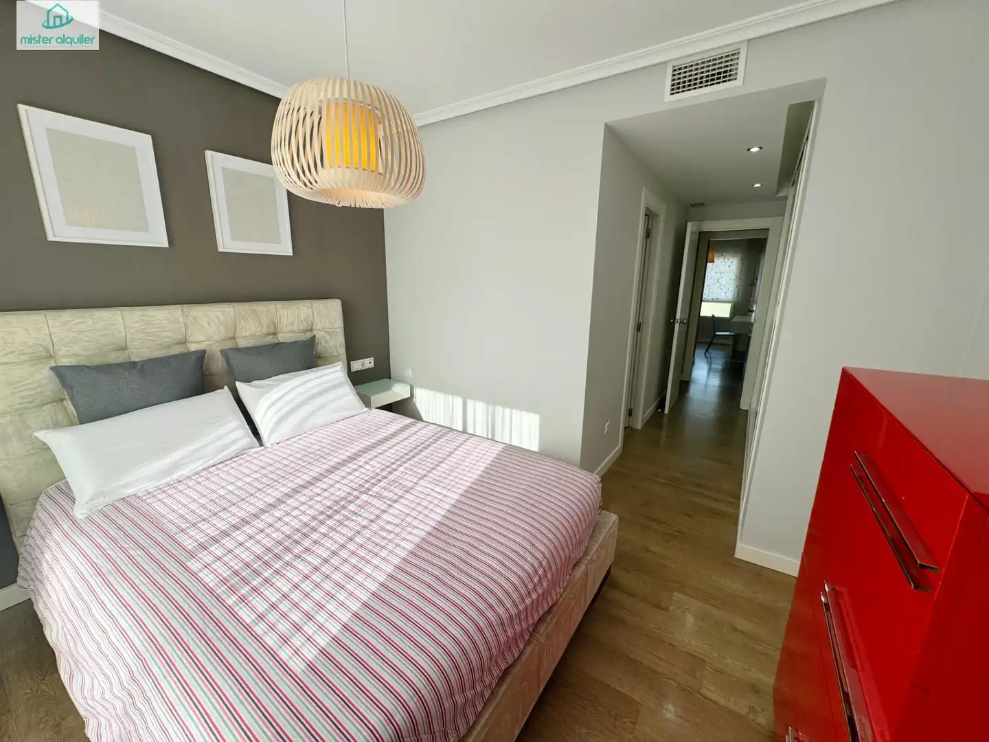 Habitación de Apartamento de alquiler en Sant Joan d'Alacant con Aire acondicionado, Jardín privado y Terraza