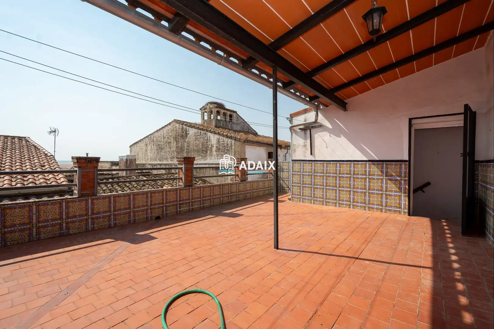 Terrasse von Einfamilien-Reihenhaus zum Verkauf in Brozas mit Terrasse, Abstellraum und Balkon