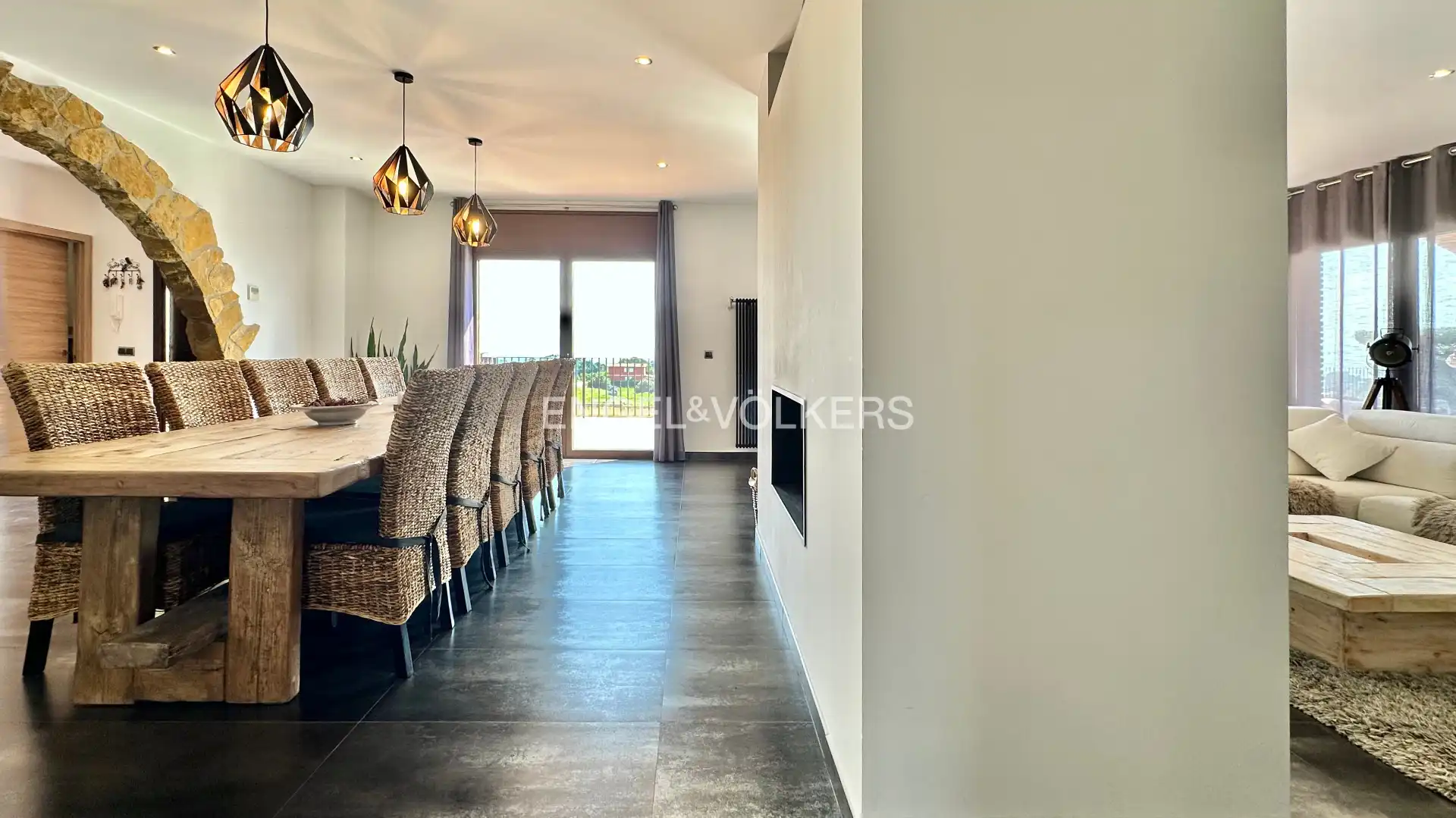 Dining room of Houses for sale in Vilanova d'Escornalbou  with Air Conditioner, Heating and Private garden