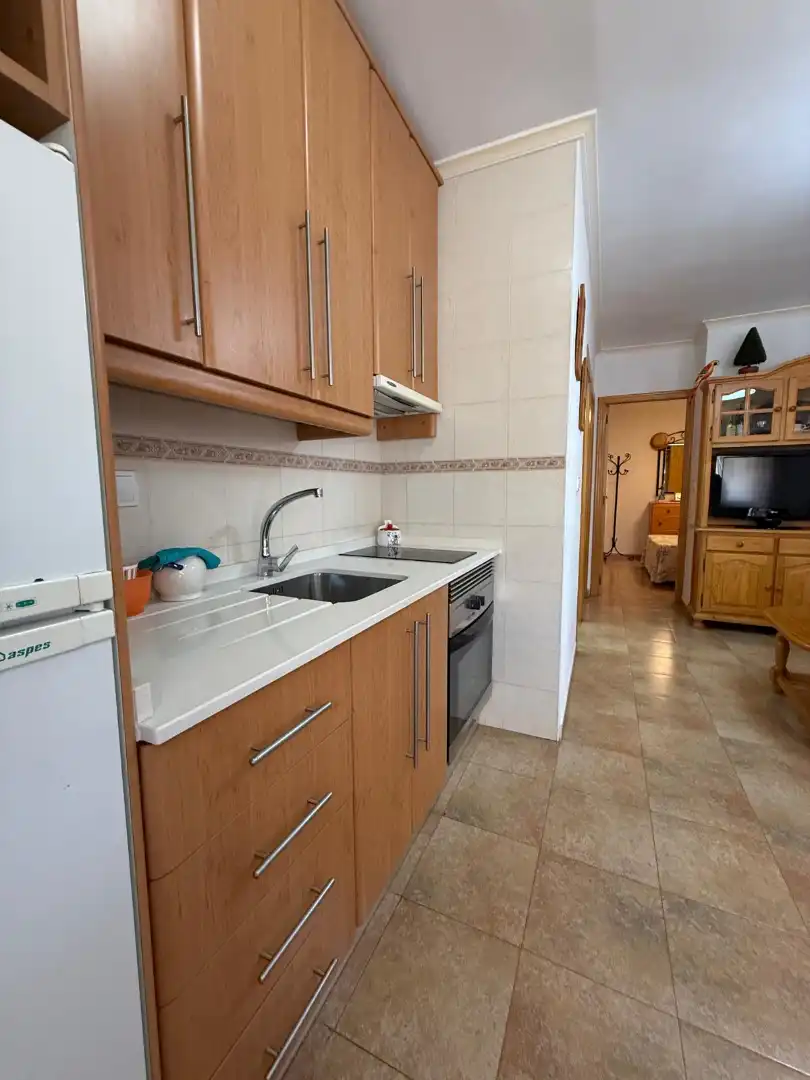 Küche von Wohnungen zum Verkauf in San Pedro del Pinatar mit Klimaanlage, Möbliert und Balkon