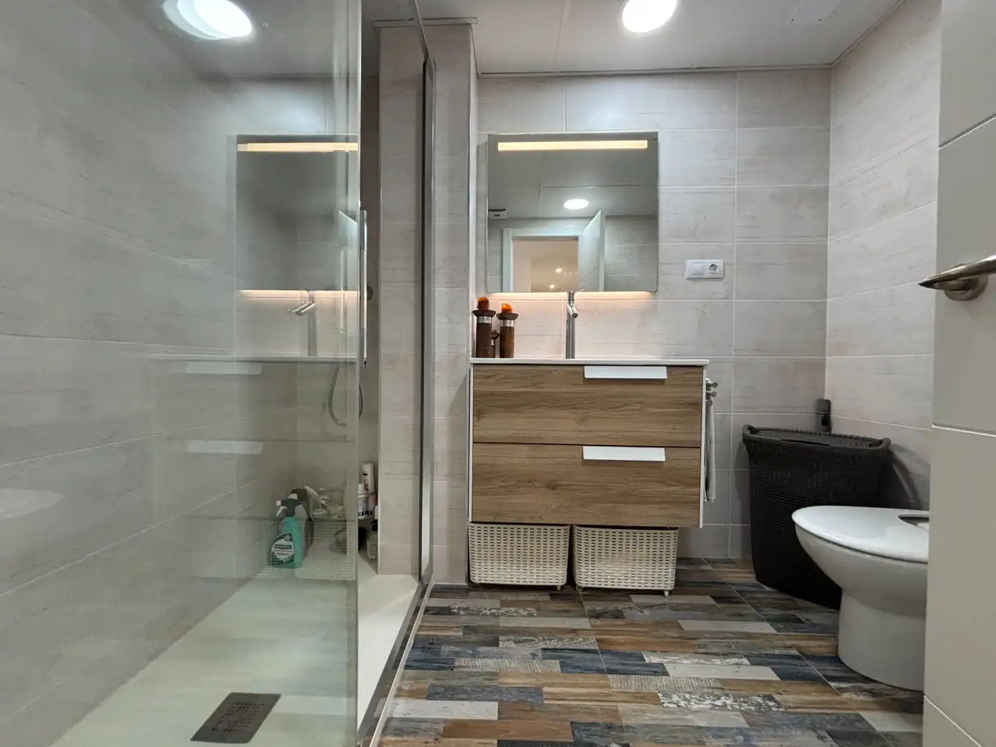 Bathroom of Flat for sale in Burriana / Borriana  with Air Conditioner, Storage room and Furnished