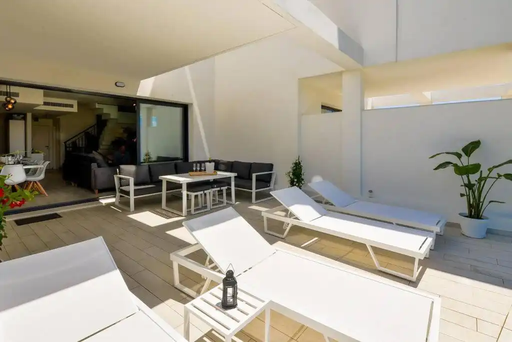 Terrace of Detached homes for sale in Manilva  with Air Conditioner, Private garden and Terrace