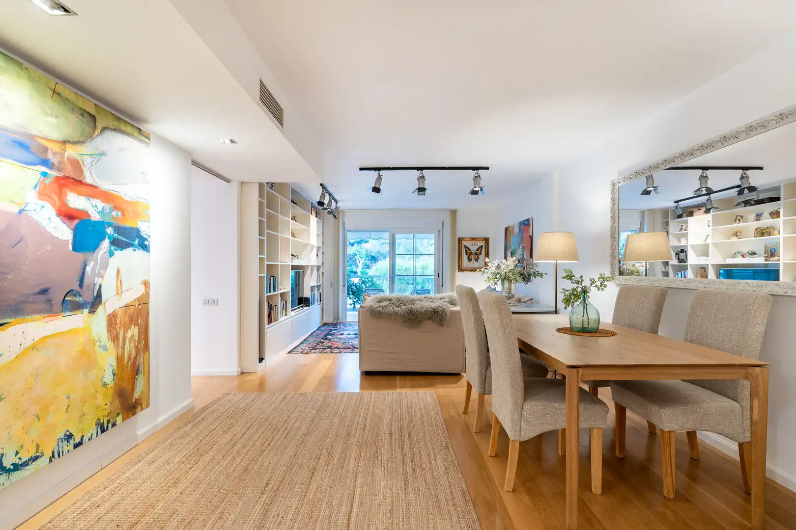 Sala d'estar de Apartament en venda en  Palma de Mallorca amb Aire condicionat, Terrassa i Piscina comunitària