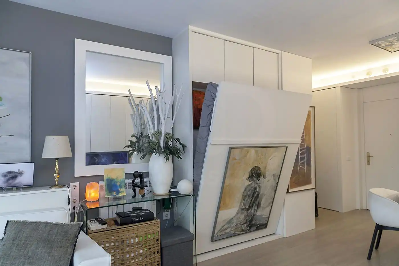 Sala de estar de Estudio en venta en Barcelona con Aire acondicionado y Calefacción