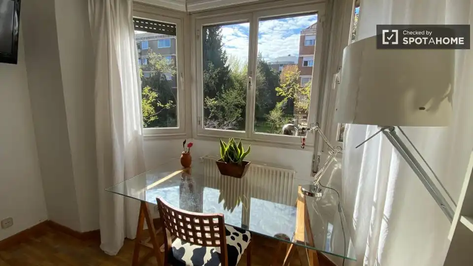 Terraza de Piso de alquiler en Madrid con Aire acondicionado, Calefacción y Amueblado