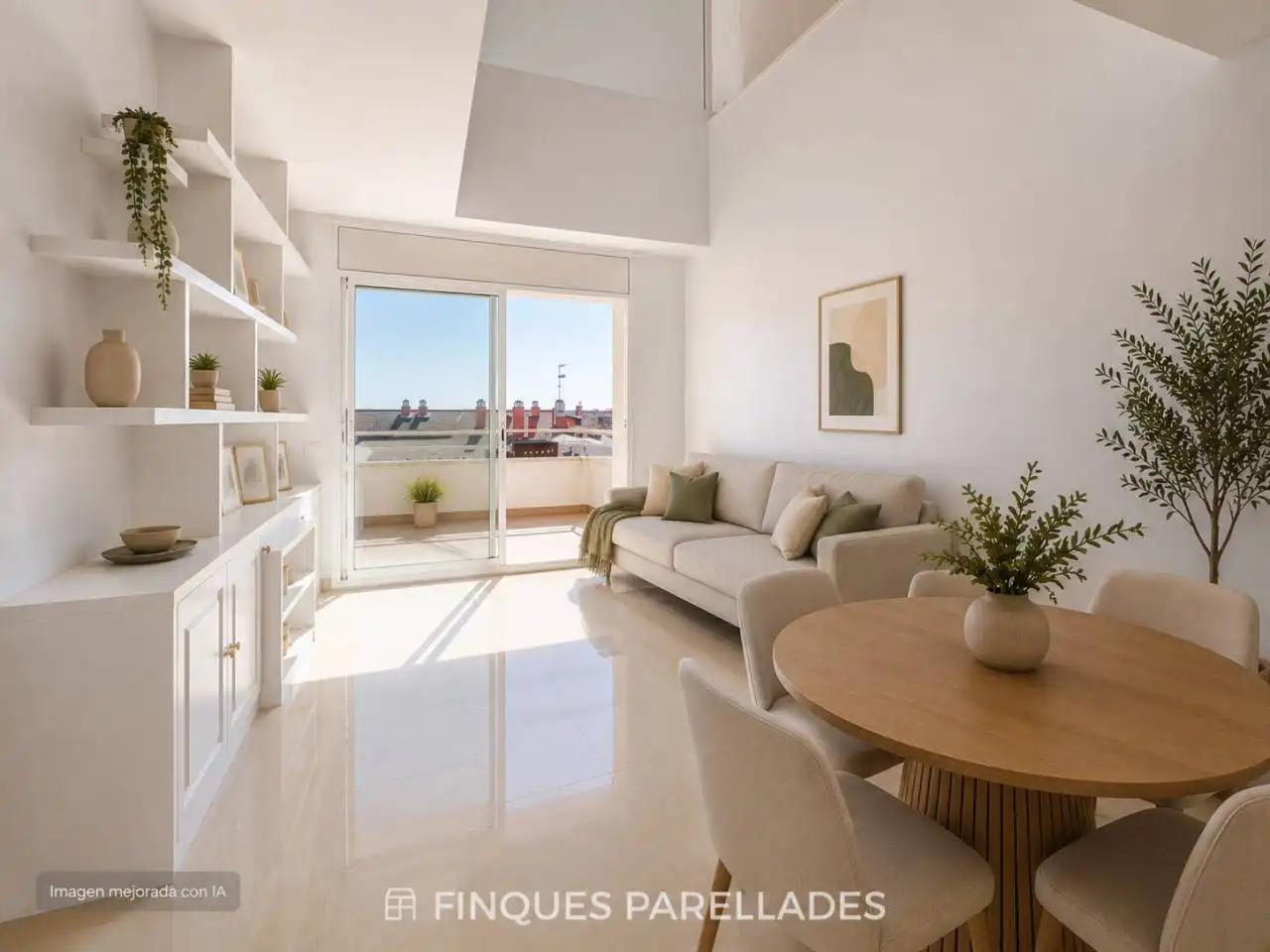 Sala de estar de Ático en venta en Sitges con Calefacción, Terraza y Trastero