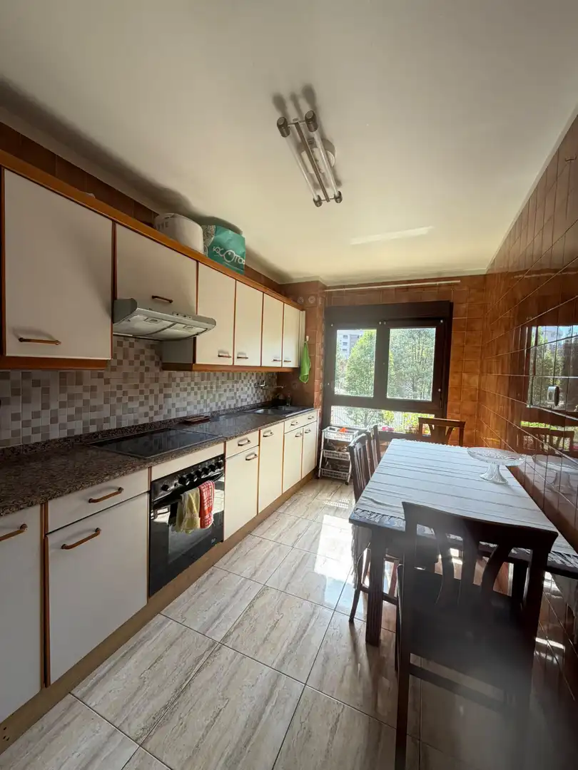 Kitchen of Flat for sale in Gijón   with Heating and Parquet flooring