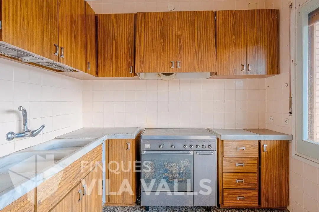Cuina de Casa o xalet en venda en Moià amb Jardí privat, Terrassa i Traster