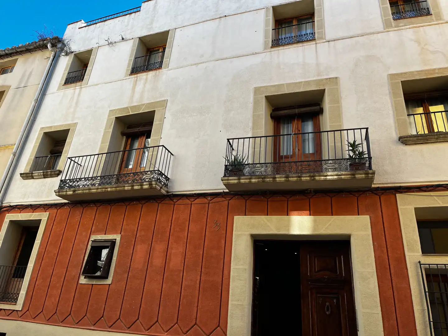Außenansicht von Maisonette zum Verkauf in Sant Mateu mit Klimaanlage, Heizung und Parkett