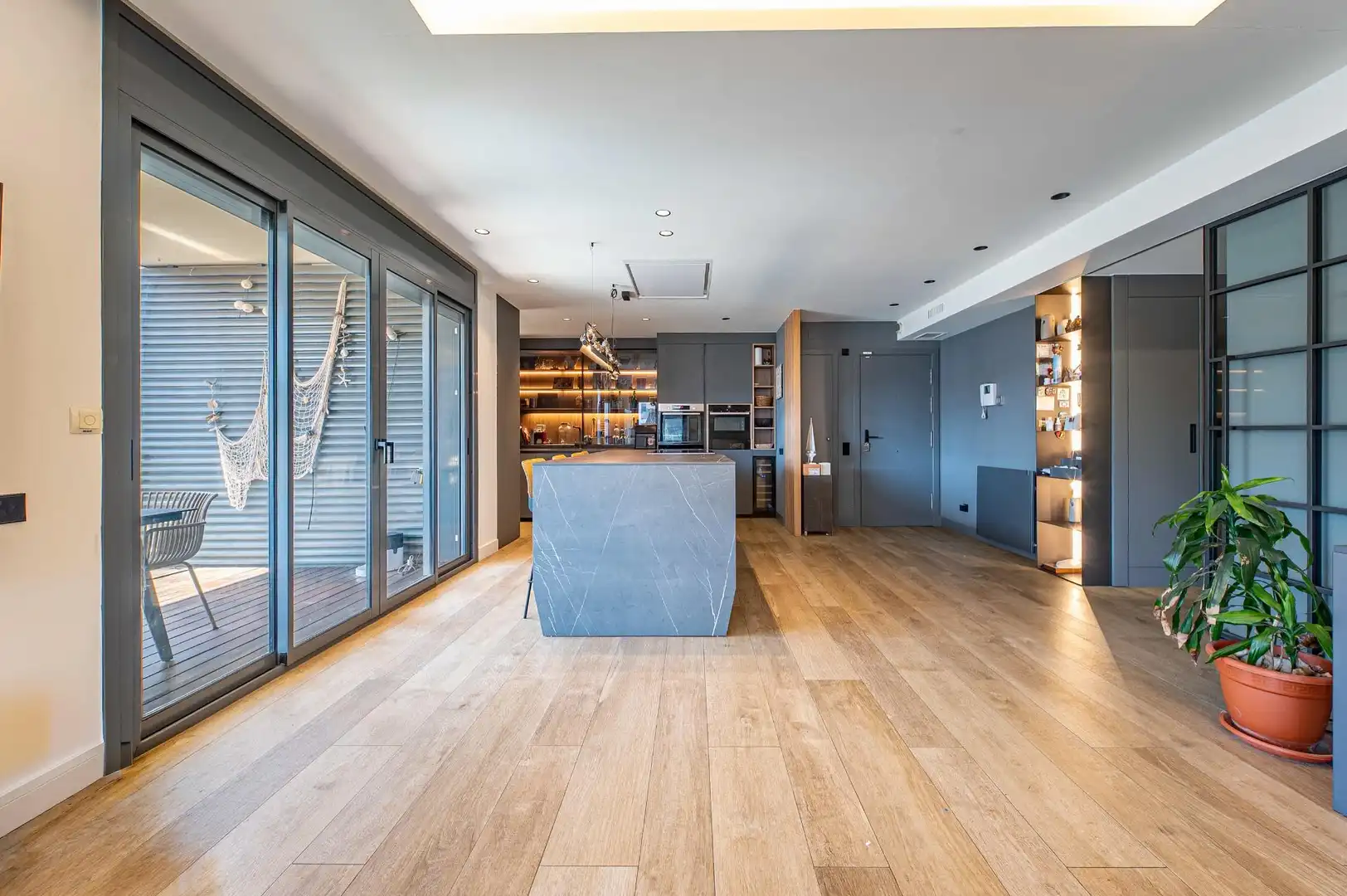 Kitchen of Attic for sale in Badalona  with Air Conditioner, Heating and Terrace