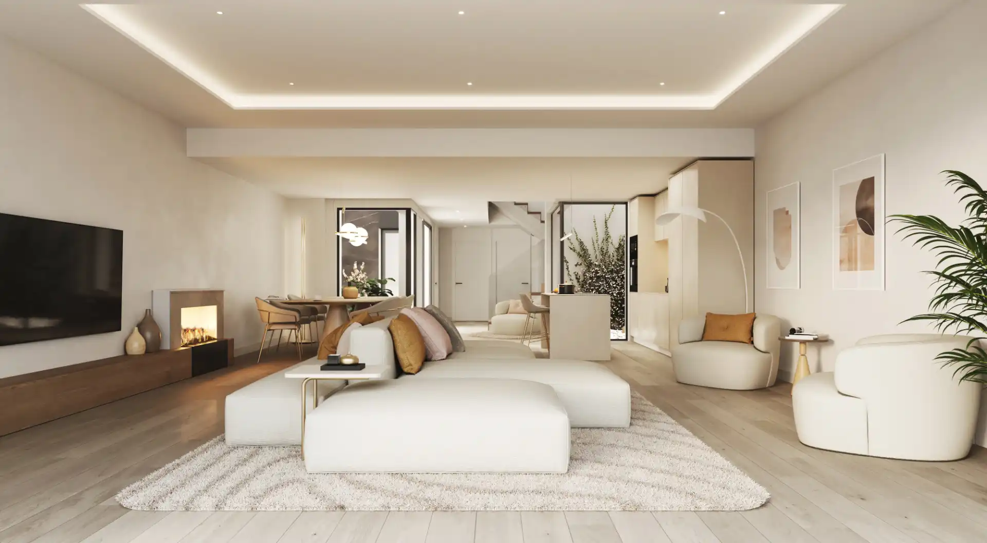 Living room of Houses for sale in Torrelodones  with Air Conditioner, Heating and Private garden