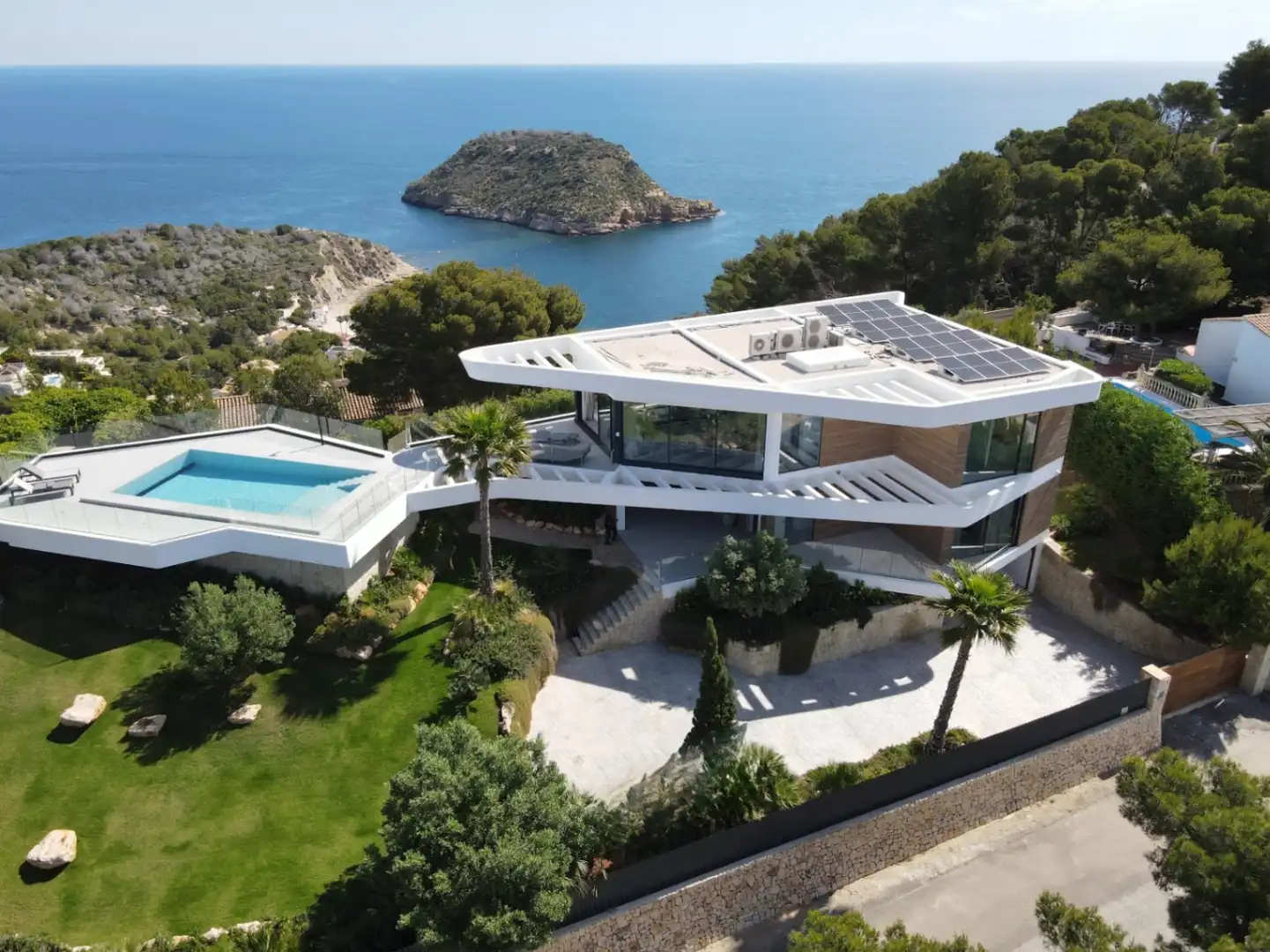 Vista exterior de Casa o xalet en venda en Jávea / Xàbia amb Aire condicionat, Calefacció i Jardí privat