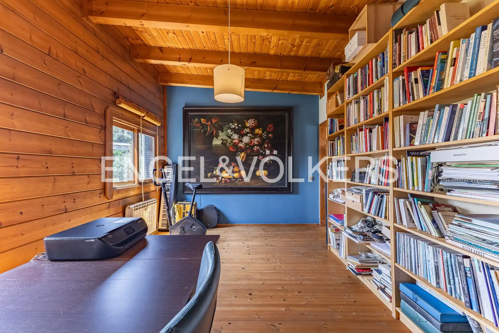 Sala de estar de Casa o chalet en venta en Barcelona con Calefacción, Jardín privado y Parquet